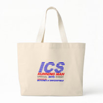 ICS Running Man Faded Tote Bags