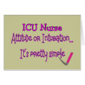 ICU Nurse "Attitude or Intubation"--Hilarious cards
