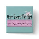 ICU Nurse Gift--Hilarious V-Fib EKG Strip Design buttons