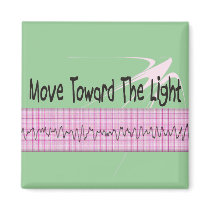 ICU Nurse Gift--Hilarious V-Fib EKG Strip Design Refrigerator Magnets