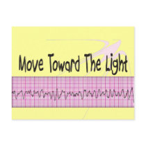 ICU Nurse Gift--Hilarious V-Fib EKG Strip Design Postcard