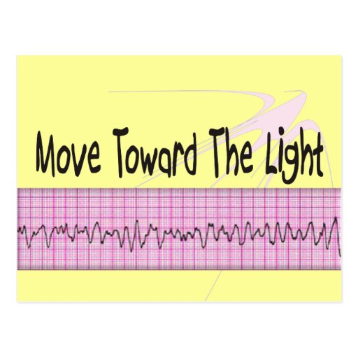 ICU Nurse Gift--Hilarious V-Fib EKG Strip Design Postcard
