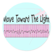 ICU Nurse Gift--Hilarious V-Fib EKG Strip Design Stickers