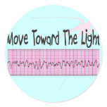 ICU Nurse Gift--Hilarious V-Fib EKG Strip Design stickers