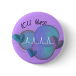 ICU NURSE Gifts--Artsy Design buttons