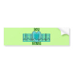 ICU Nurse Gifts,  QRS & Heart Design bumper stickers