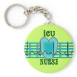 ICU Nurse Gifts,  QRS & Heart Design keychains