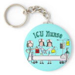 ICU Nurse Gifts Unique 3D Artist Graphics Keychains