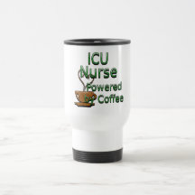ICU Nurse Powered by Coffee Coffee Mug