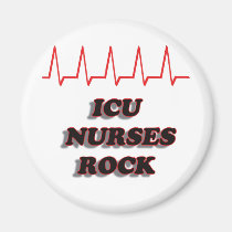 ICU NURSES ROCK magnets