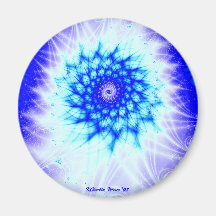 Icy Blue Fridge Magnet