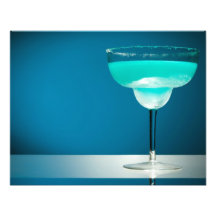 Icy Blue Margarita Photographic Print