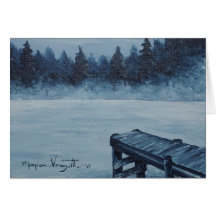 Icy Fog Greeting Card