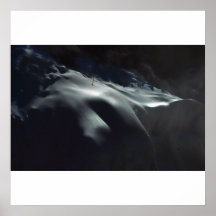 Icy Hillside Poster/Print