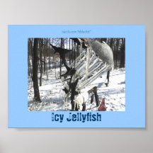 Icy Jellyfish Posters