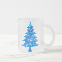 Icy Pine Tree Mugs