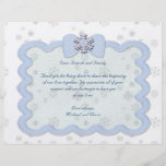 Icy Snowflake Celebration Flyer