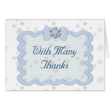Icy Snowflake Celebration Greeting Card
