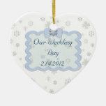 Icy Snowflake Celebration Ornament