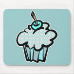 icy snowflakes cupcake mouse pads