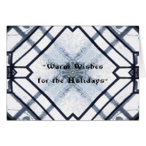 "Icy Window" Mandala Holiday Card cards