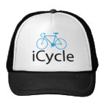iCycle blue bike Trucker Hat