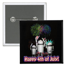 ID-4 - Robox9 & Family Celebrate Freedom Pinback Buttons