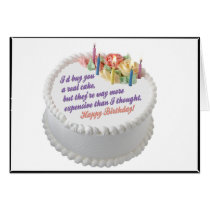 I'd Buy You a Real Cake Cards