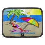 I'd Rather Be at the Beach - Woman Rickshaw Folio Organizer