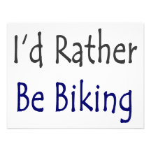I'd Rather Be Biking Custom Invitation