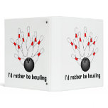 I'd rather be bowling vinyl binders
