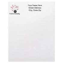 I'd rather be bowling letterhead template
