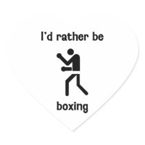 I'd rather be boxing sticker