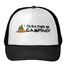 I'd Rather Be Camping Mesh Hats