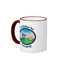 I'd rather be camping coffee mug