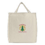 I'd Rather be Christmas Shopping Bag embroidered bags