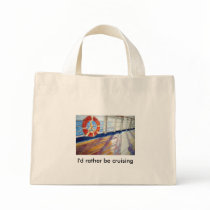 I'd rather be cruising tote bag