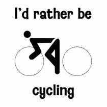 I'd rather be cycling photo sculpture