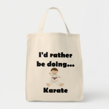 I'd rather be doing Karate Canvas Bag