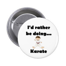 I'd rather be doing Karate Pin