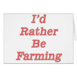 I'd rather be farming V5 Greeting Card