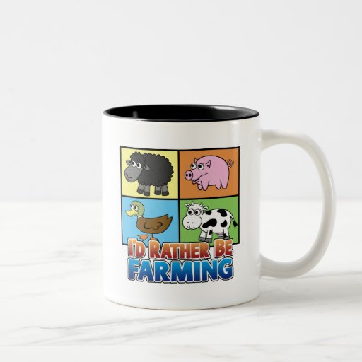I'd rather be farming! (virtual farmer) coffee mug
