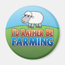 I'd Rather be Farming! (Virtual Farming) Magnet