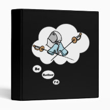 I'd rather be Fencing 2 Vinyl Binders