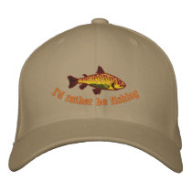 I'd Rather be Fishing Cap Baseball Cap