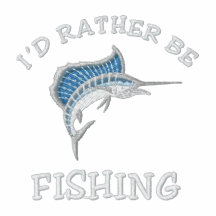 I'd rather be fishing embroidered polo shirts