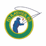 I'd Rather Be Fishing Embroidered Jacket