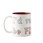 I'D RATHER BE FISHING COFFEE MUGS