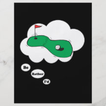 I'd rather be Golfing 3 Flyer Design