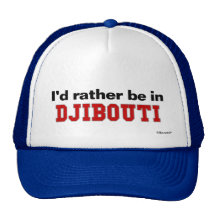 I'd Rather Be In Djibouti Mesh Hat